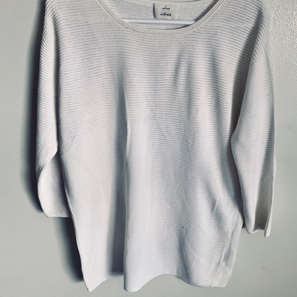 White Wilfred sweater. Size small. Loose fit. - Picture 3 of 5